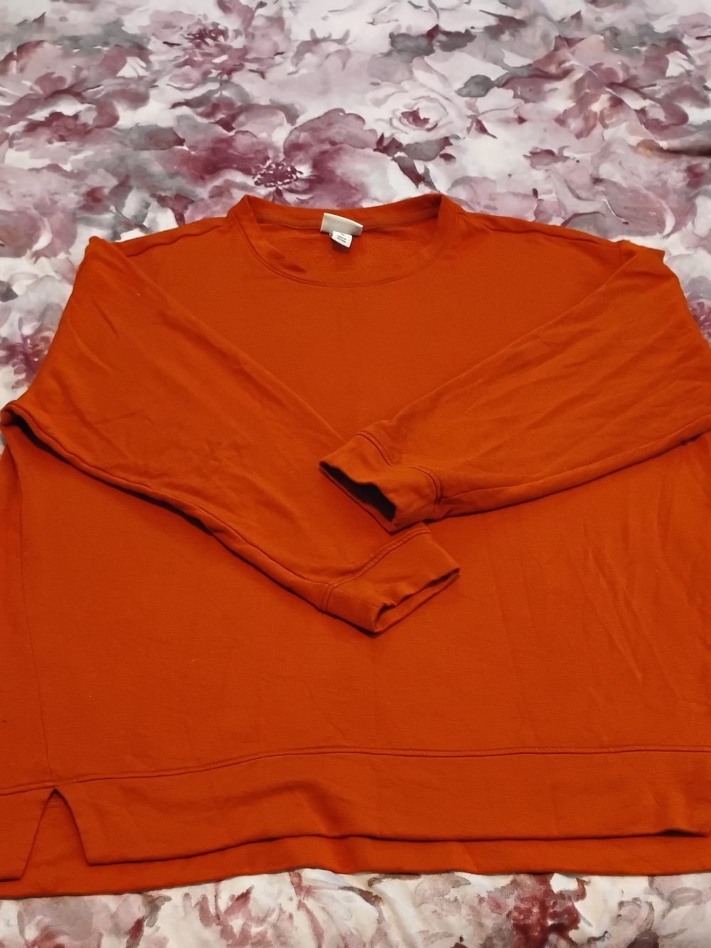 Ava & Viv Orange Long Sleeve Light Sweater Size 1x